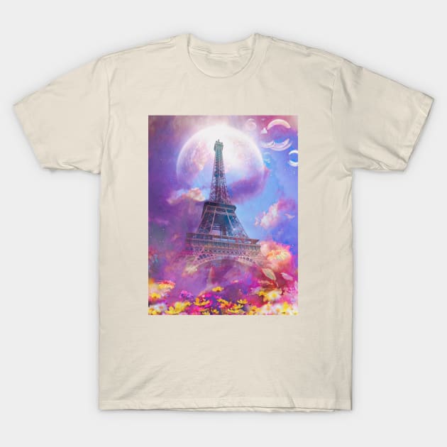 I Love Paris T-Shirt by Phatpuppy Art
